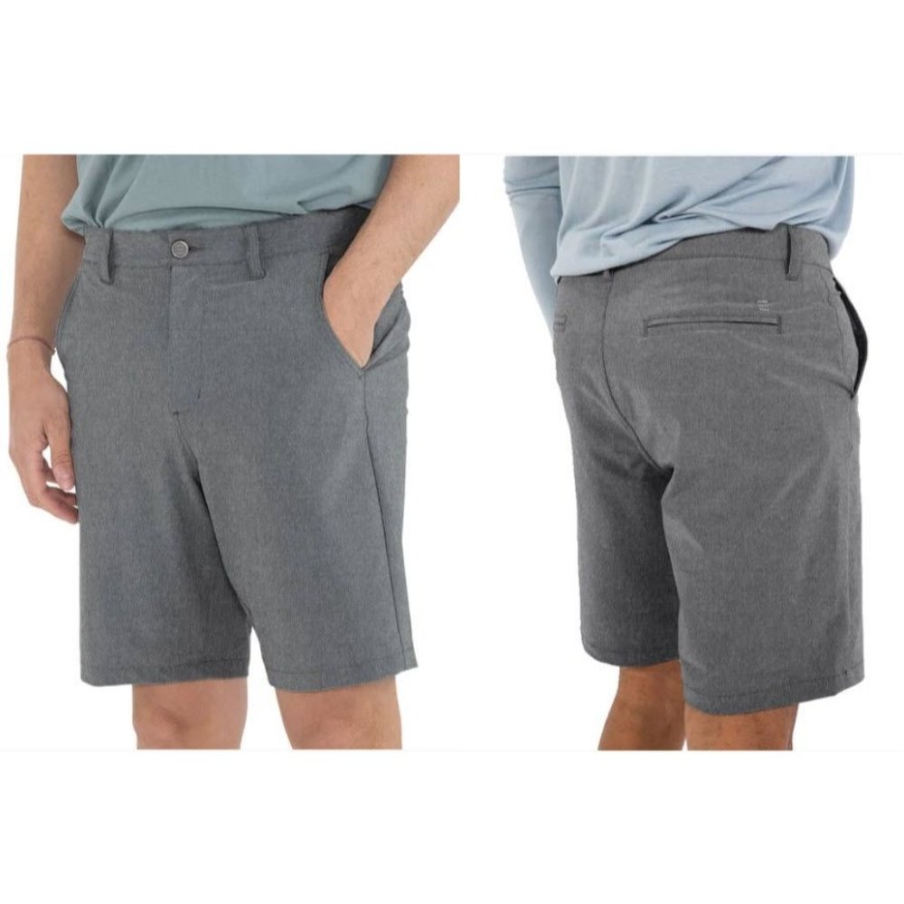 Free Fly Hybrid Short II - 7" Green Size 32x7 Hiking/Outdoor